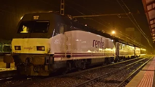 Trenes nocturnos en Medina del Campo Noviembre 2014