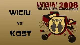 Wiciu 🆚 Kost 🎤 WBW 2008 el.4 (freestyle rap battle)