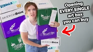 I Bought EVERY Art Subscription Box!!?