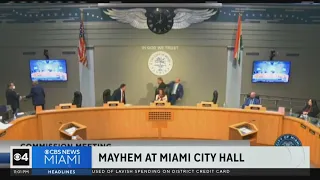 Heated exchange between Joe Carollo, Miguel Gabela abruptly ends Miami Commission Meeting