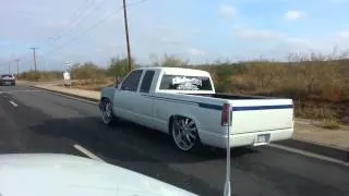 Bagged chevy on 26s