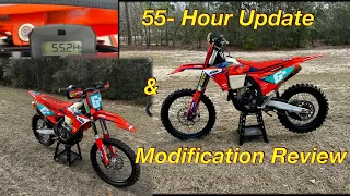 2023 KTM 350 XC-F 55-Hour Update & Mod Reviews