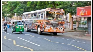 Crazy bus driving on Sri Lanka