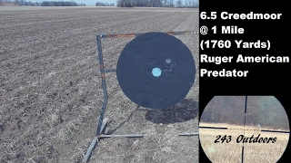 6.5 Creedmoor at 1 Mile (1760 Yards) Ruger American Predator