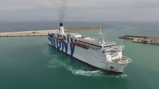 Porto Torres - Sardinia - GNV ferry approaching the port