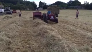 Ferguson 35 pulling a McCormick international f5-112 petrol baler