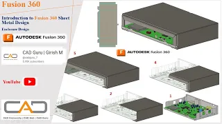 Introduction to Fusion 360 Sheet Metal | Example 1 | Enclosure Design