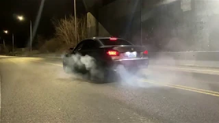 2004 BMW 545i Burnout with Open headers