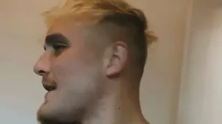 Jake Paul mocking Connor mcgregor with his new look.