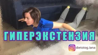 Упражнение Гиперэкстензия 🤸‍♀️🏋️‍♀️Техника Выполнения