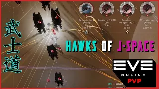 EVE Online Nighthawk Brawl, Wormhole's Standard Issue Fleet || LUPUS vs MUTTS