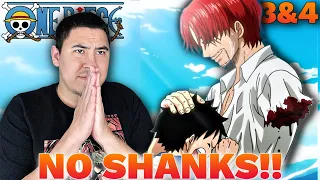 YOU HAVE GOT TO BE KIDDING! FIRST TIME Watching One Piece! | Ep 3&4