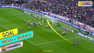 Messi's astonishing Freekick Goal against Bilbao (Feb 17)