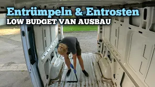 Entrümpeln & Entrosten - Sprinter Low Budget zum Van ausbauen E1