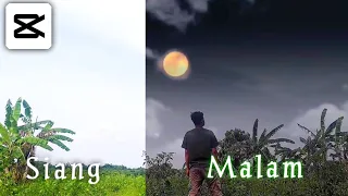 Cara edit vidio langit siang menjadi malam - Tutorial capcut