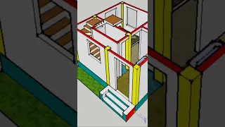 small house design | 5.4m x 4.8m |18 ft x 16 ft #1 bedroom#houseplan