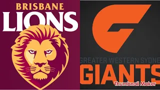 Round 21, 2021; Brisbane Lions Vs GWS Giants - AFL Evolution 2