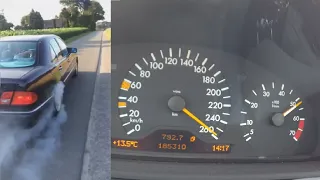 Mercedes W210 E430 V8 Sound like a beast!!! Tachovideo 0-260 Km/h