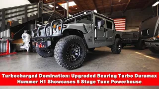 Turbocharged Domination Upgraded Bearing Turbo Duramax Hummer H1 Showcases 5 Stage Tune Powerhouse