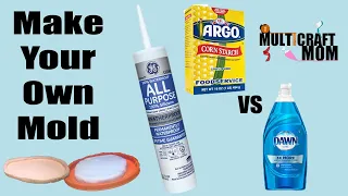 Make your own mold (for epoxy resin) Cornstarch vs Dish soap