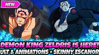 *DEMON KING ZELDRIS IS FINALLY IN GAME!* FIRST LOOK, ULT & SKINNY ESCANOR!!!!!!!!! (7DS Grand Cross)