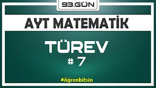 Türev 7 | AYT MATEMATİK KAMPI 93.gün | Rehber Matematik