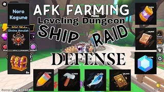 Afk Farming Items In Anime Punch Simulator | Raid, Ship, Defense And New Leveling Dungeon!! | Roblox