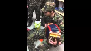 Swiss Army Soldier playing traditional Swiss Music!