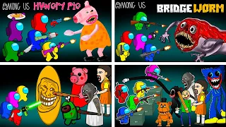 Among Us Collection - 어몽어스 VS Hungry Pig, Rainbow Friends, Bridge Worm, Squid Game, Huggy Wuggy