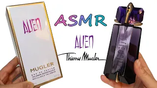 ASMR UNBOXING PERFUME ODDLY SATISFYING ANTI STRESS VIDEO DEEP BREATH ALIEN THIERRY MUGLER  NO MUSIC