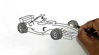 How to Draw a Formula 1 Car
