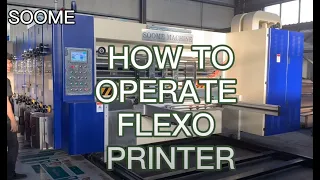 How to operate flexo printer slotter diecutter to produce corrugated carton box package