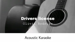 Olivia Rodrigo - drivers license (Acoustic Karaoke)