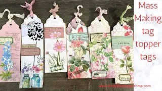 MASS MAKE TAG TOPPER PUNCH TAGS USING VARIOUS MATERIALS