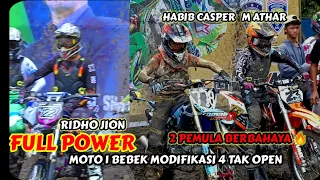 RIDHO JION|M ATHAR|JEPRI BULE|ALDO BILKIS|HABIB CASPER|MERIS S|BERTARUNG DI MOTO1 BEBEK MODIF OPEN