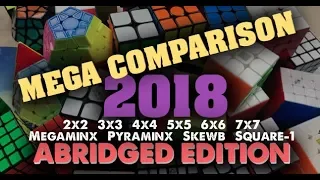 The Best Cubes in 2018! - MEGA Comparison 2018 - Abridged Edition