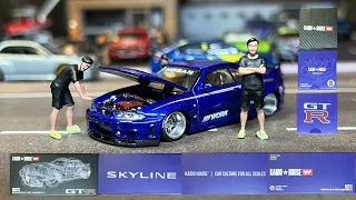 Unboxing Kaido ⭐️ House Mini GT Nissan Skyline GT-R (R33) Kaido Works V2