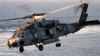 Finally: the HH-60G helicopters with the powerful m240 machine gun