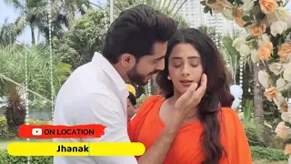 Jhanak On Location:  Jhanak Ne Kiya Anirudha Ke Sath Romantic Dance | Hiba Nawab | Krushal Ahuja