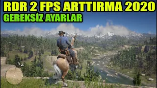 RDR 2 FPS ARTTIRMA 2020 -GEREKSİZLERİ KAPATARAK KASMA ÇÖZÜMÜ