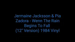 Jermaine Jacksson  &  Pia Zadora - Wenn The Rain Begins To Fall (12'' Version) 1984 Vinyl_synth pop