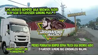 PROSES PEMBUATAN VARIASI BEMPER DEPAN BREWOG AUDIO DI KAROSERI GUNUNG MAS