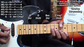 CAN'T STOP Red Hot Chili Peppers RHCP Guitar Lesson Tutorial - Frusciante Riffs Chords Solo TABS