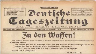 Deutsche Geschichte - Der erste Weltkrieg