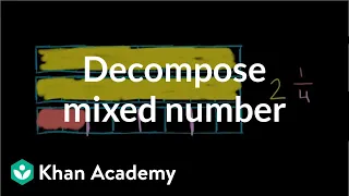 Decomposing a mixed number | Fractions | Pre-Algebra | Khan Academy