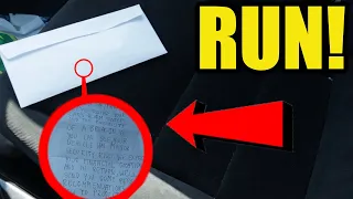 if you ever see this envelope in your car, throw it away without opening FAST!! (STROMEDY INSPIRED)