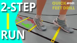 🇺🇸/🇬🇧 Quick Feet #001 - Agility Ladder Drill [Volleyball Conditioning]