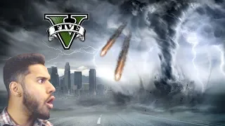 SURVIVING THE APOCALYPSE!! Meteors & Tornadoes GTA 5 Natural Disasters Mod