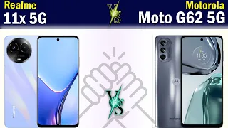 Realme 11x 5G vs Moto G62 5G Full phone comparison