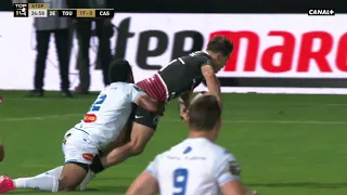 Le sublime offload chistera d'Antoine Dupont face à Castres